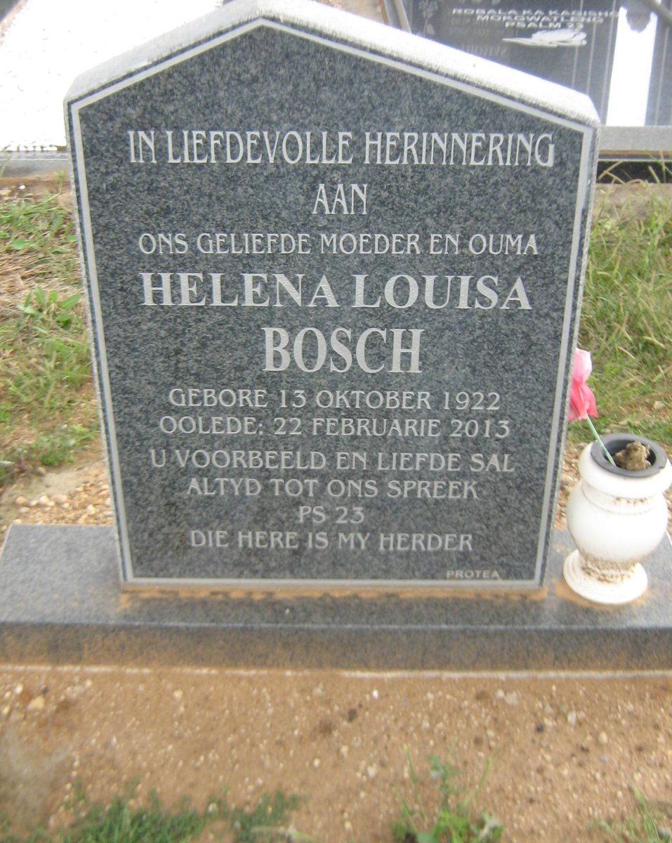 BOSCH Helena Louisa 1922-2013