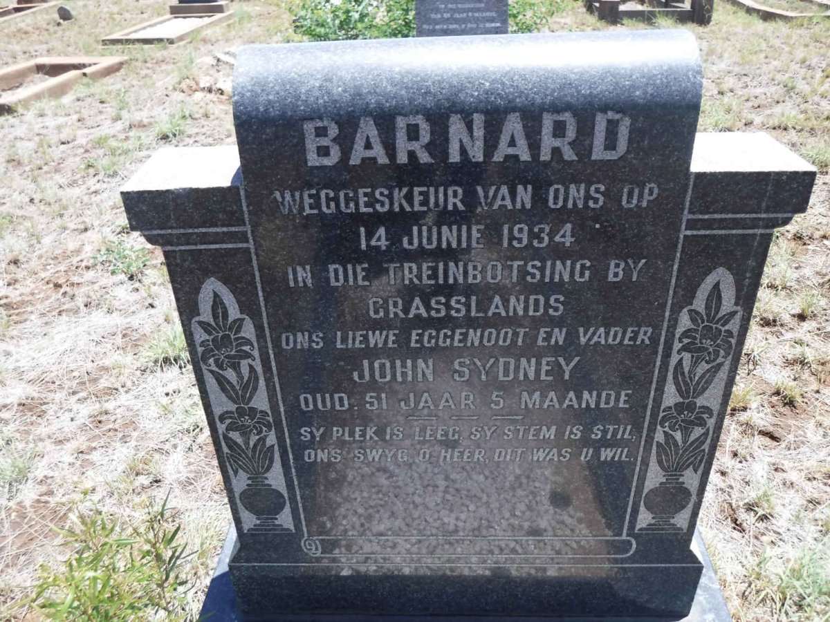 BARNARD John Sydney -1934