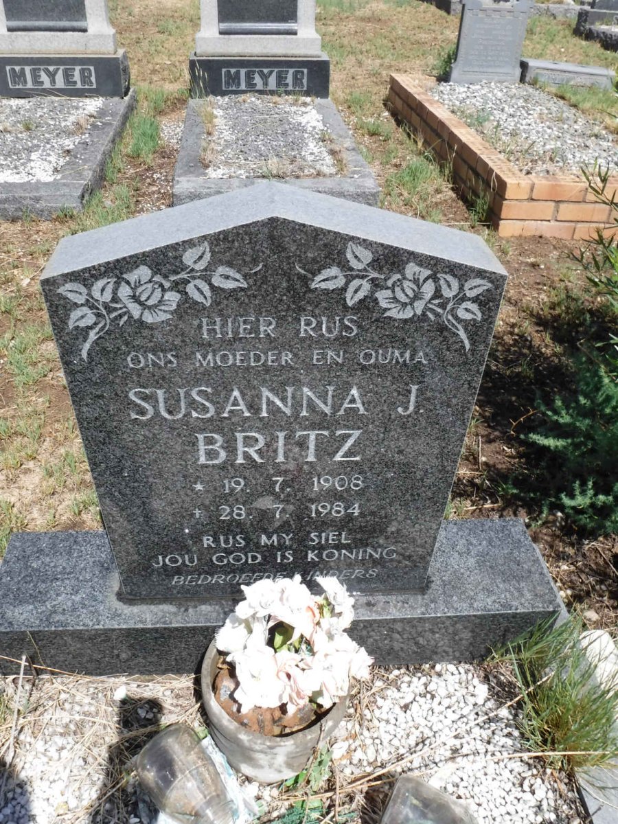 BRITZ Susanna J. 1908-1984