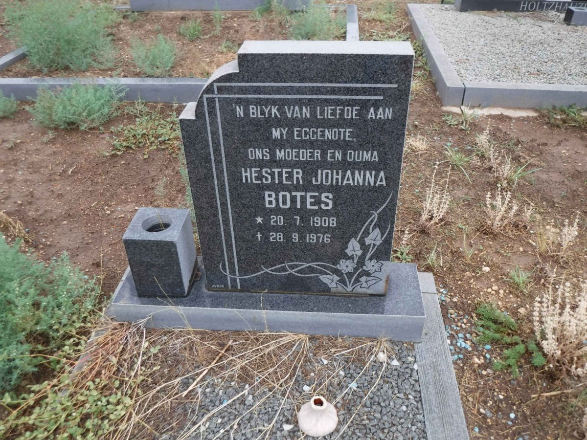 BOTES Hester Johanna 1908-1976