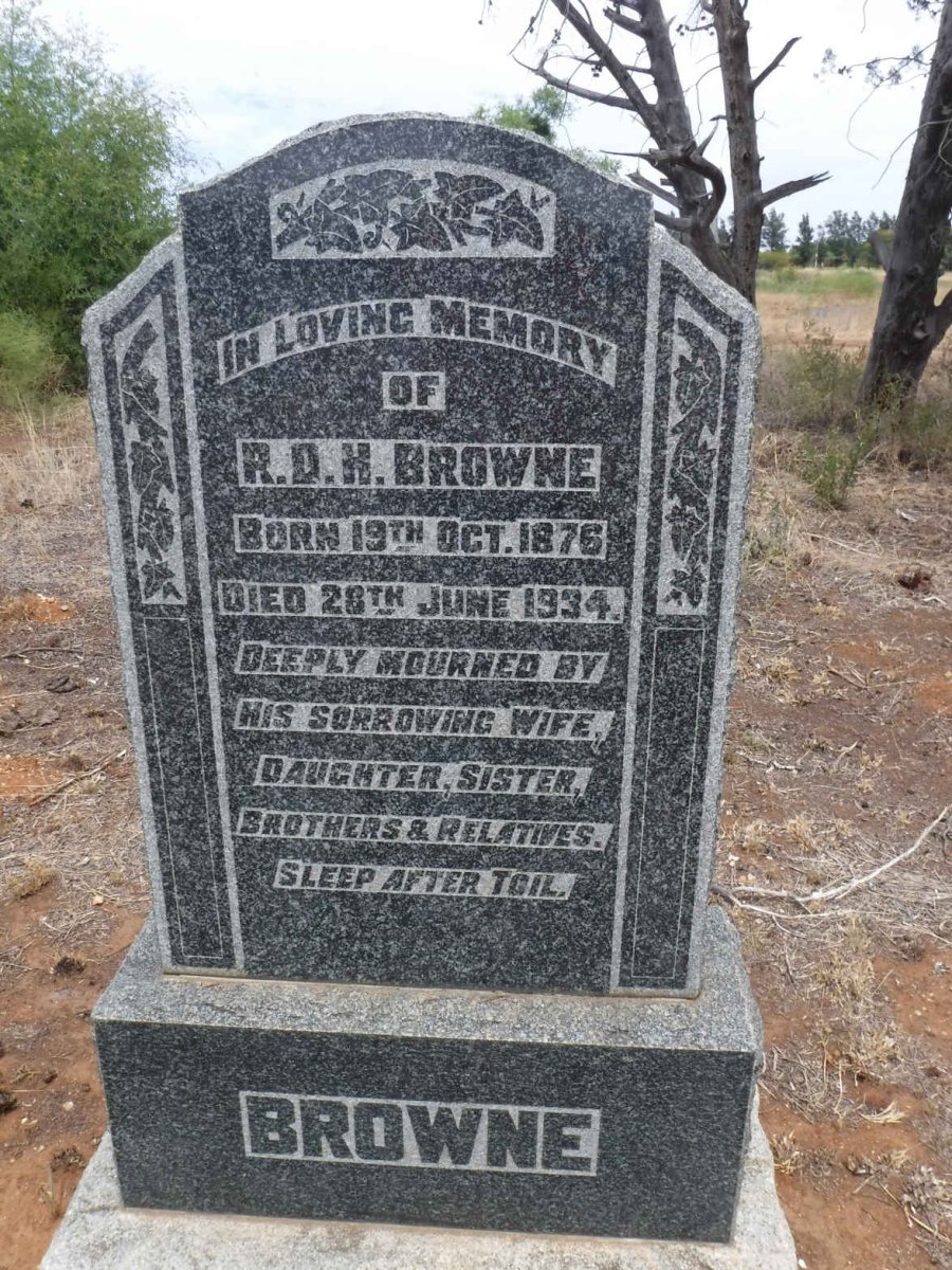 BROWNE R.D.H. 1876-1934