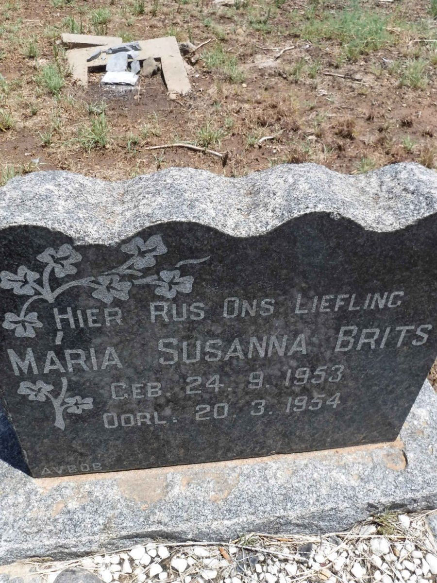 BRITS Maria Susanna 1953-1954
