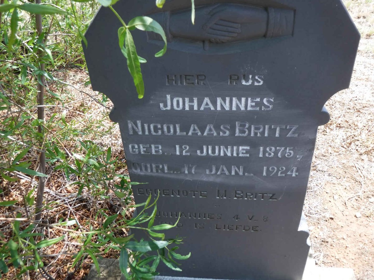 BRITZ Johannes Nicolaas 1875-1924
