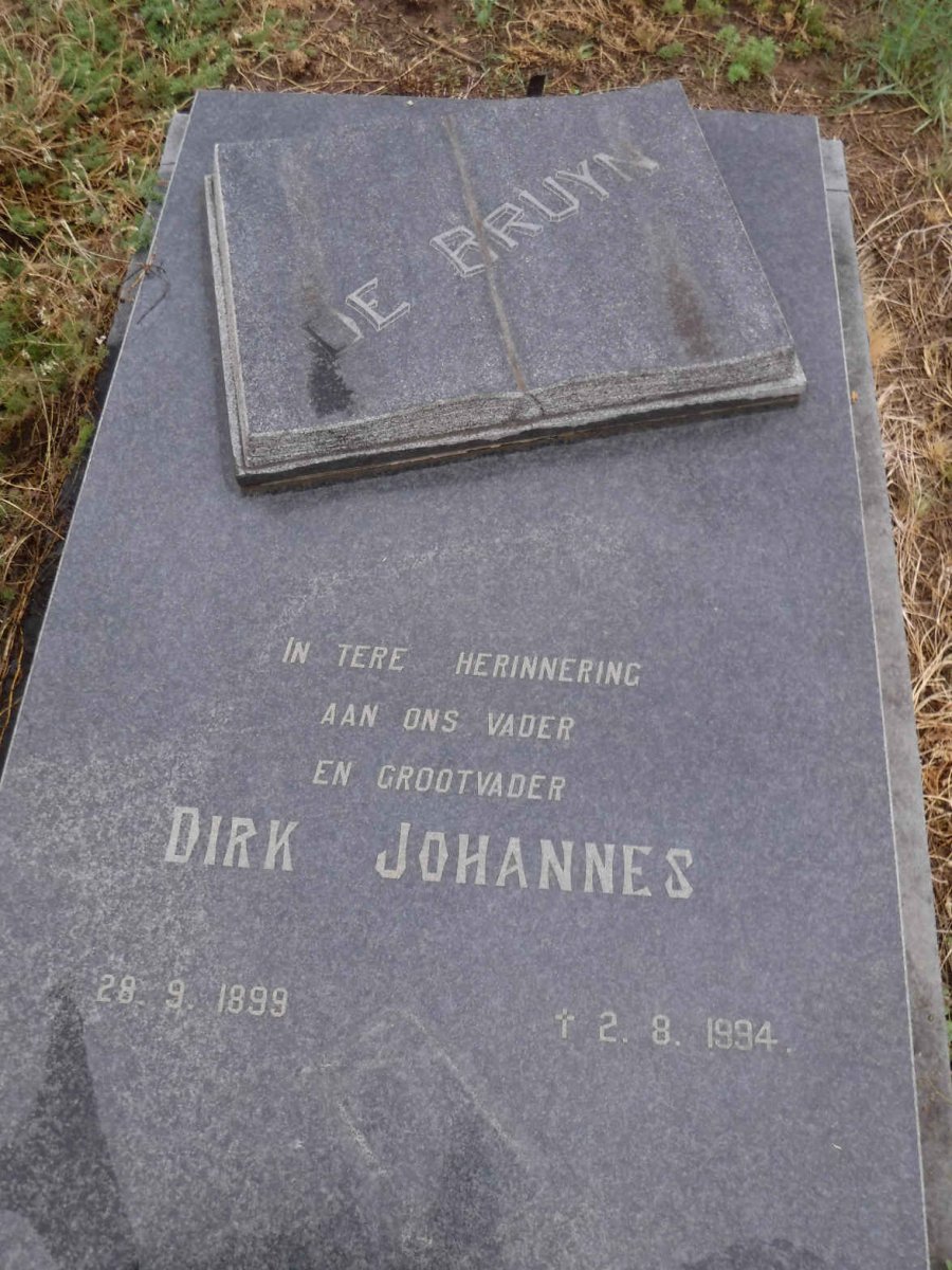 BRUYN Dirk Johannes, de 1899-1994