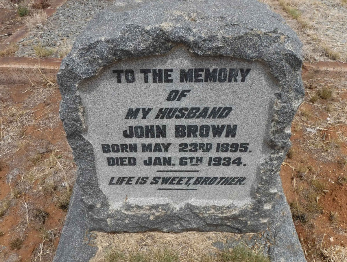 BROWN John 1895-1934