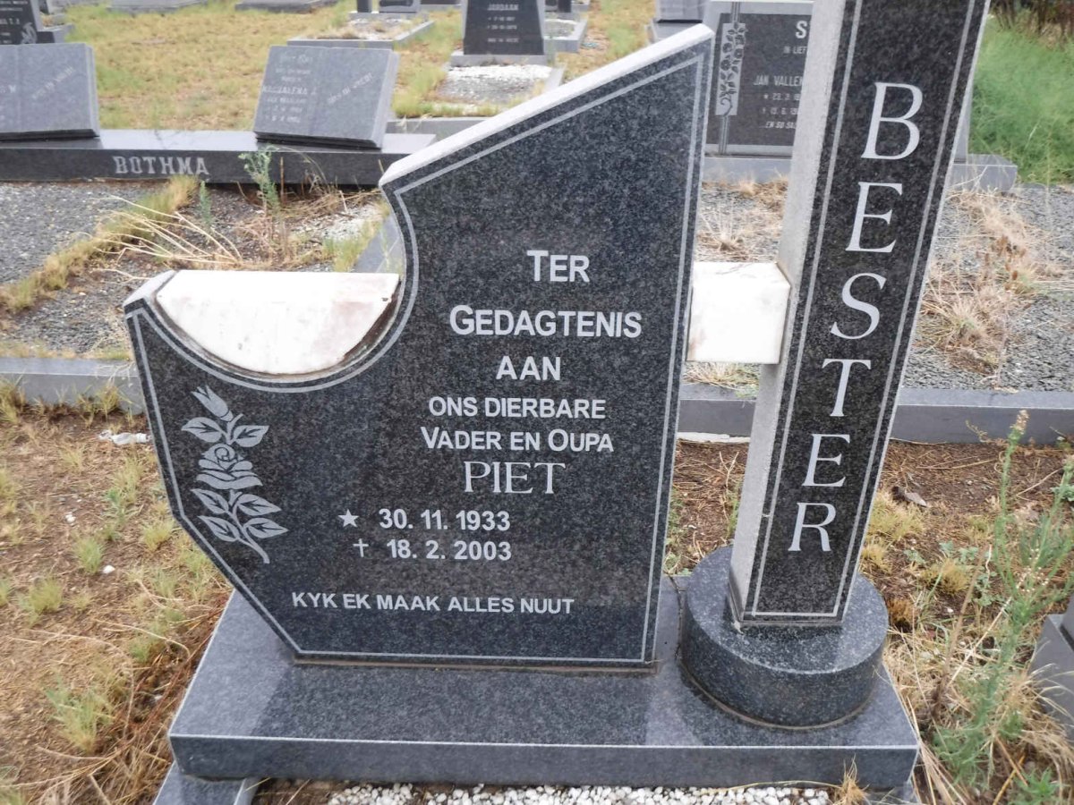 BESTER Piet 1933-2003