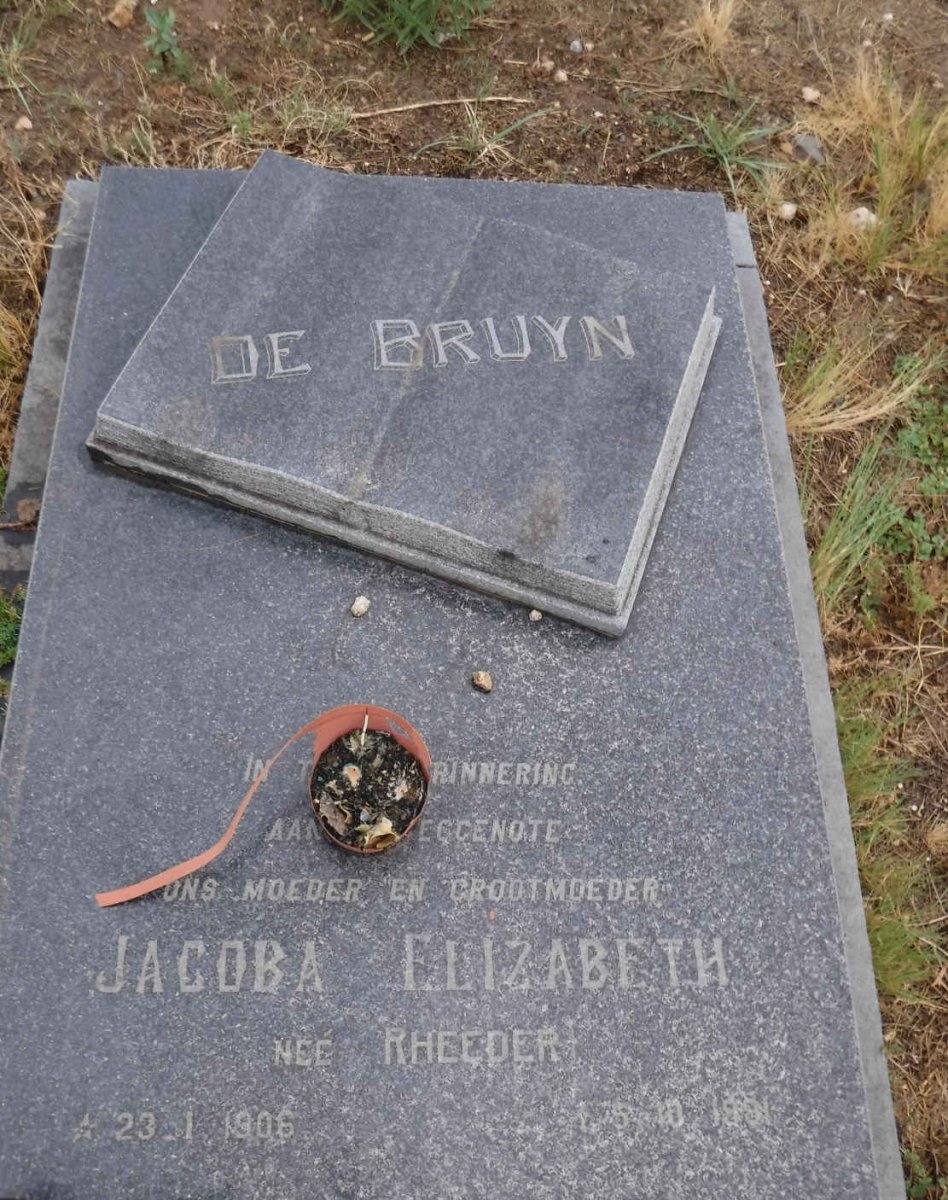 BRUYN Jacoba Elizabeth, de nee RHEEDER 1906-1991