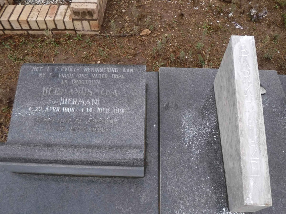 BARKHUIZEN Hermanus 1908-1991 &amp; Gezina E.P. 1911-2001