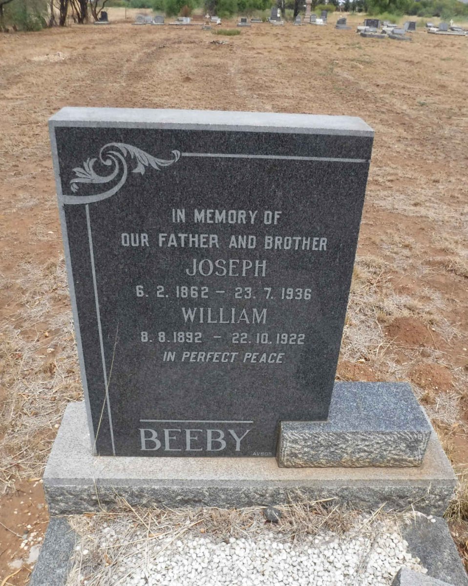 BEEBY Joseph 1862-1936 :: BEEBY William 1892-1922