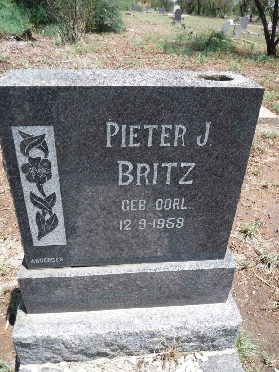 BRITZ Pieter J. 1959-1959