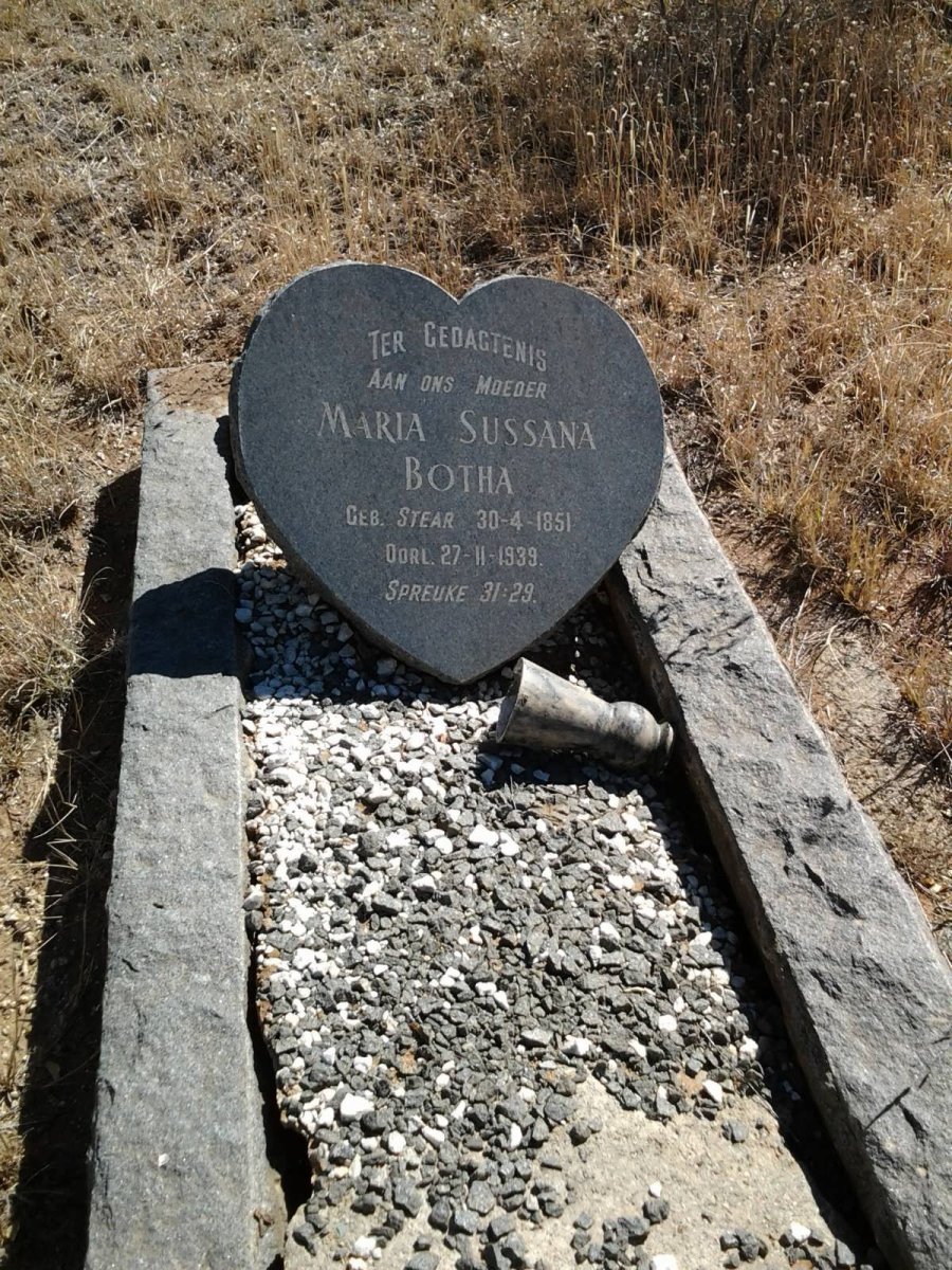 BOTHA Maria Sussana nee STEAR 1851-1939