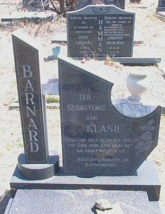 BARNARD Klasie