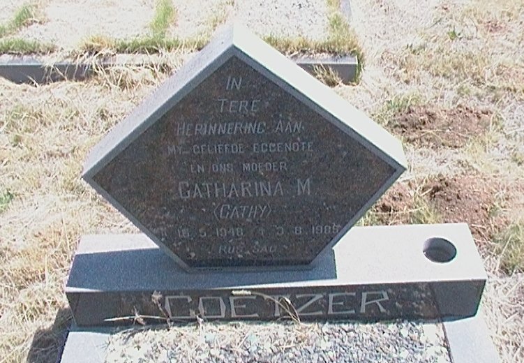 COETZER Catharina M. 1948-19??