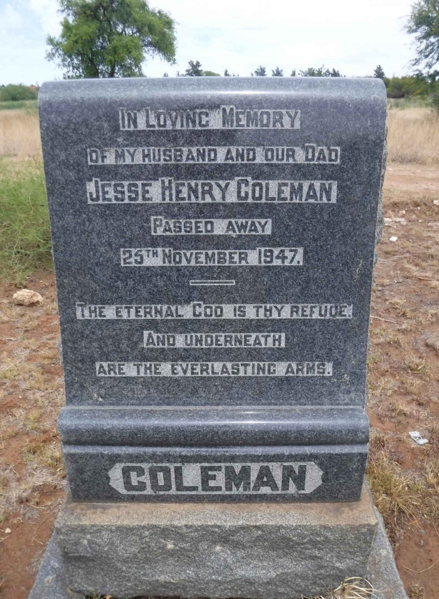 COLEMAN Jesse Henry -1947