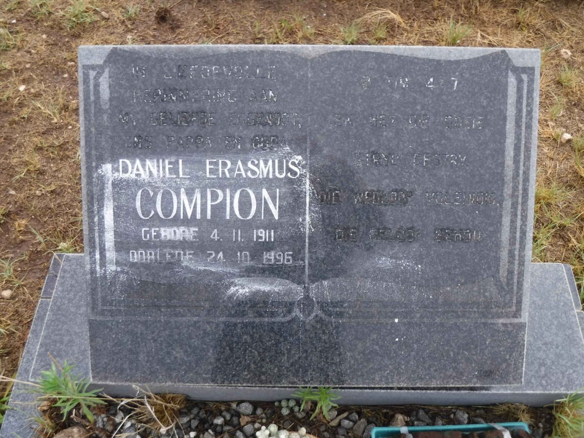 COMPION Daniel Erasmus 1911-1996