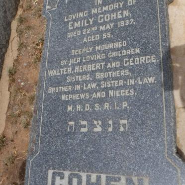 COHEN Emily -1937