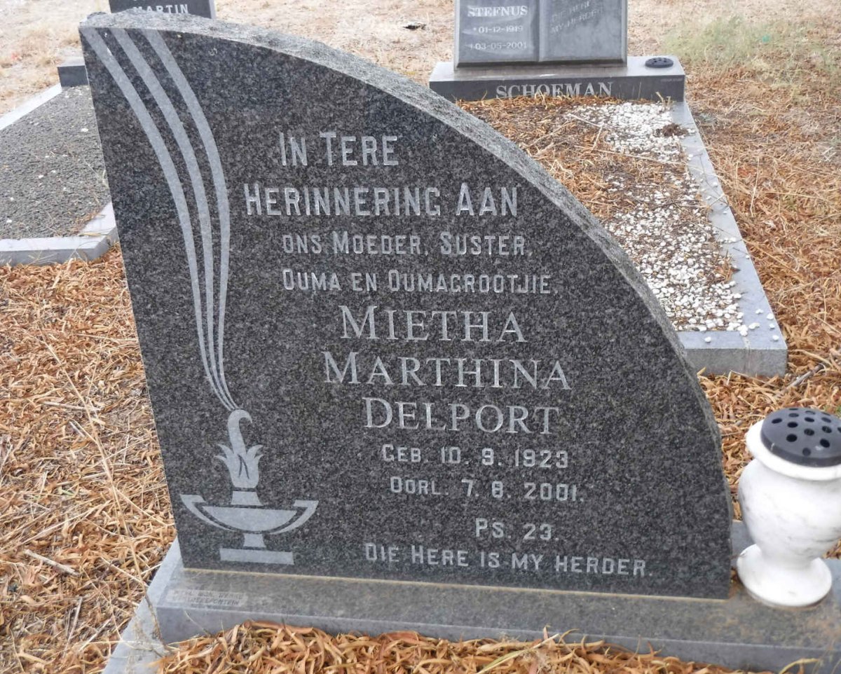 DELPORT Mietha Marthina 1923-2001