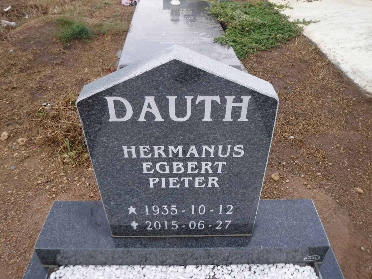 DAUTH Hermanus Egbert Pieter 1935-2015