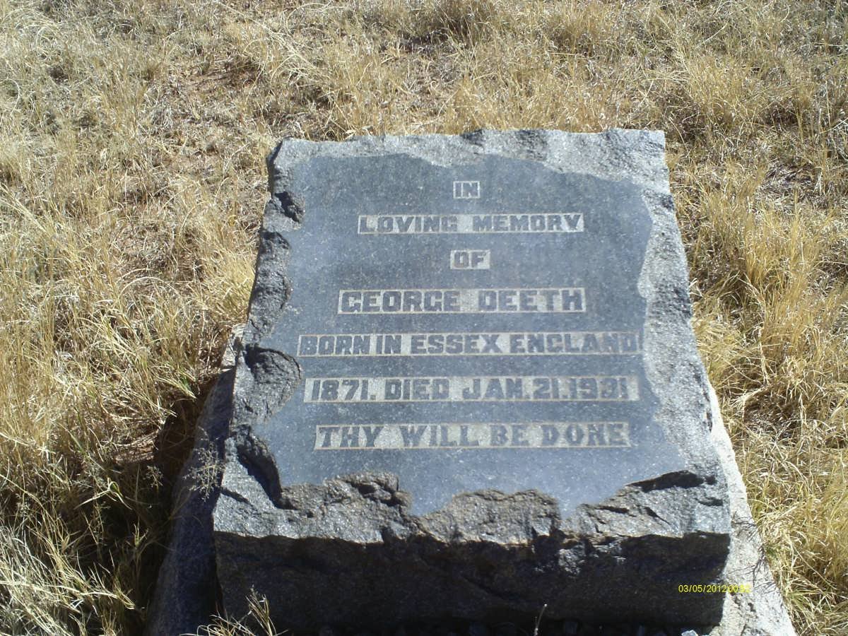 DEETH George 1871-1931