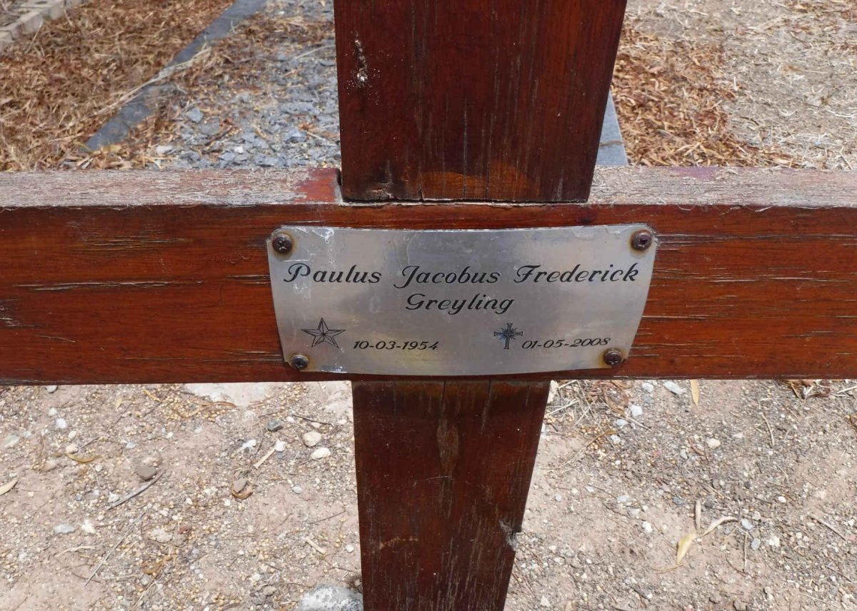 GREYLING Paulus Jacobus Frederick 1954-2008