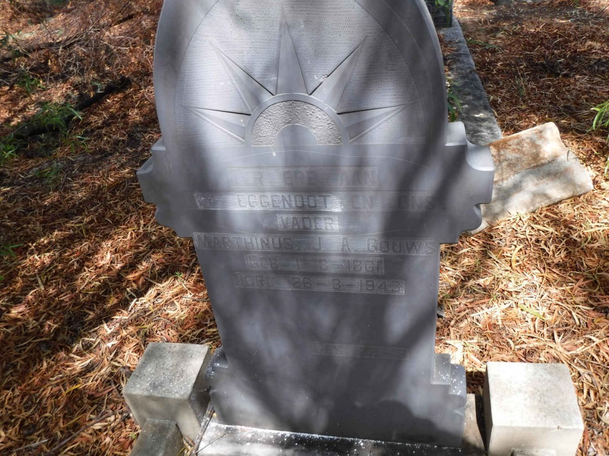 GOUWS Marthinus J.A. 1861-1943