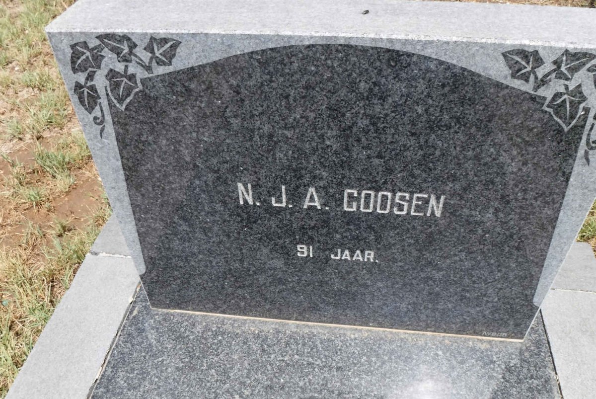 GOOSEN N.J.A.
