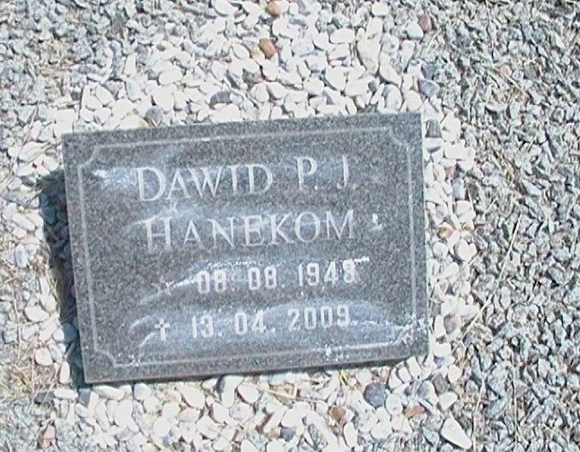 HANEKOM Dawid P. J. 1948-2009