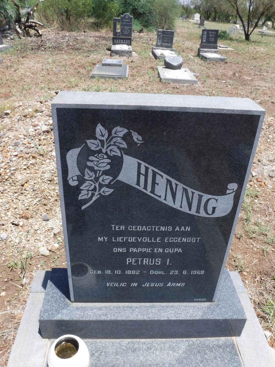 HENNIG Petrus I. 1882-1968