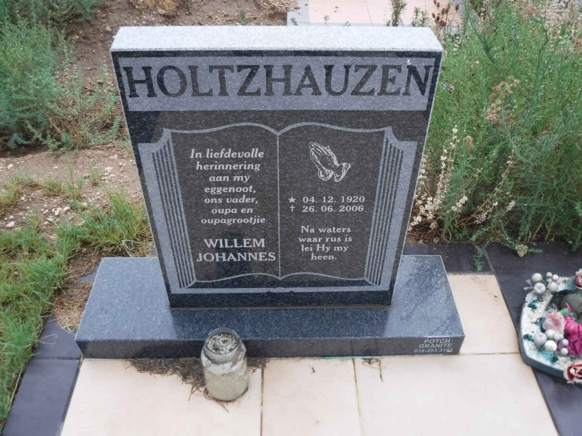 HOLTZHAUZEN Willem Johannes 1920-2006