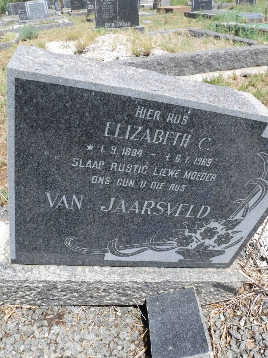 JAARSVELD Elizabeth, van 1884-1969