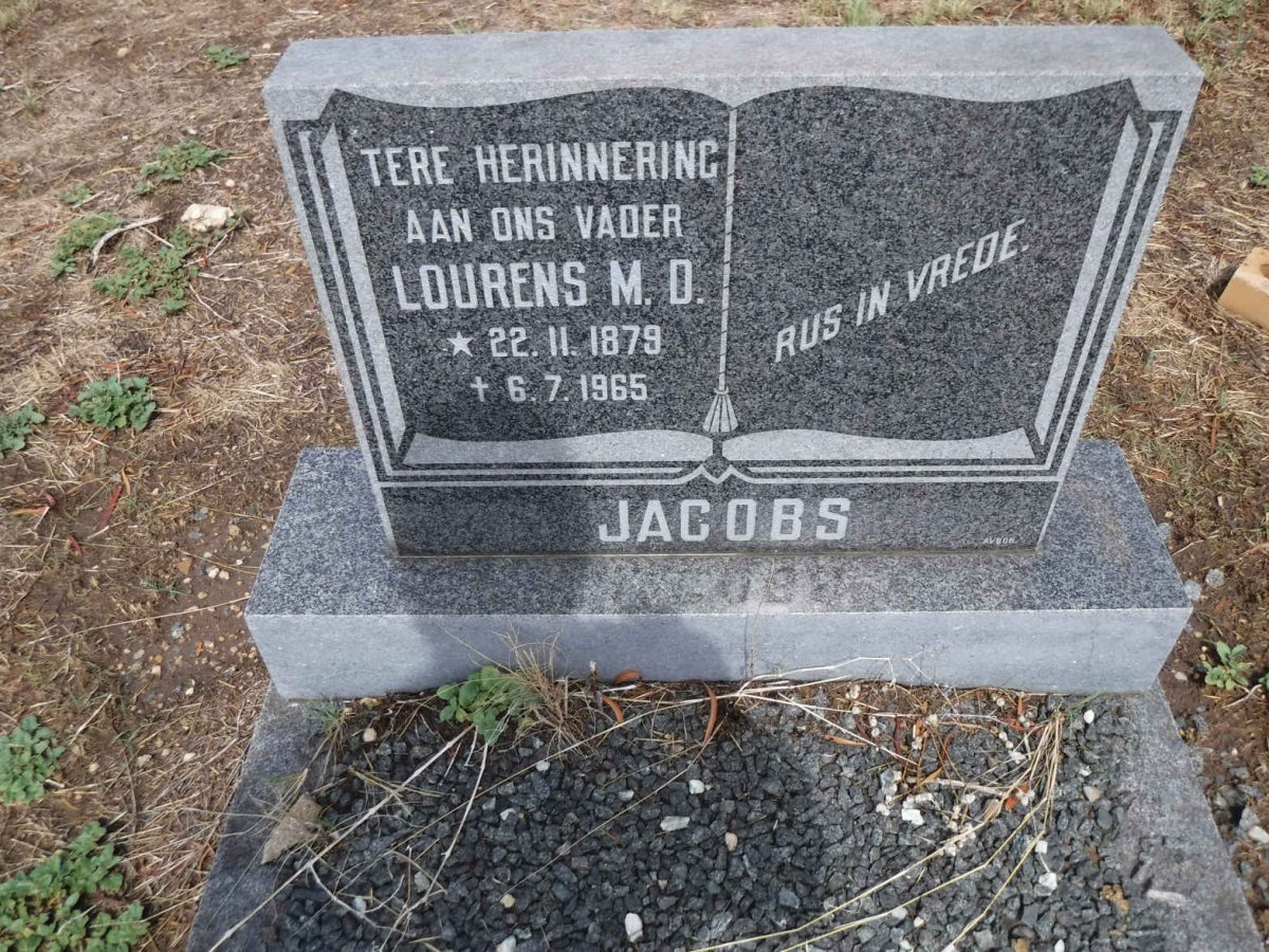 JACOBS Lourens M.D. 1879-1965