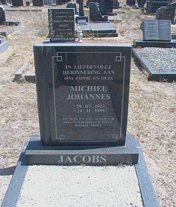 JACOBS Michiel Johannes 1923 - 1995
