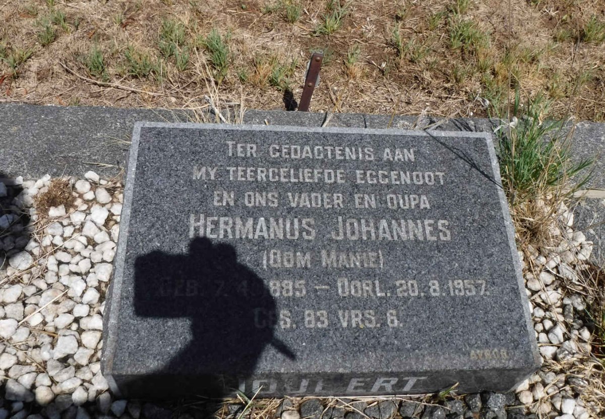 JOUBERT Hermanus Johannes 1885-1957