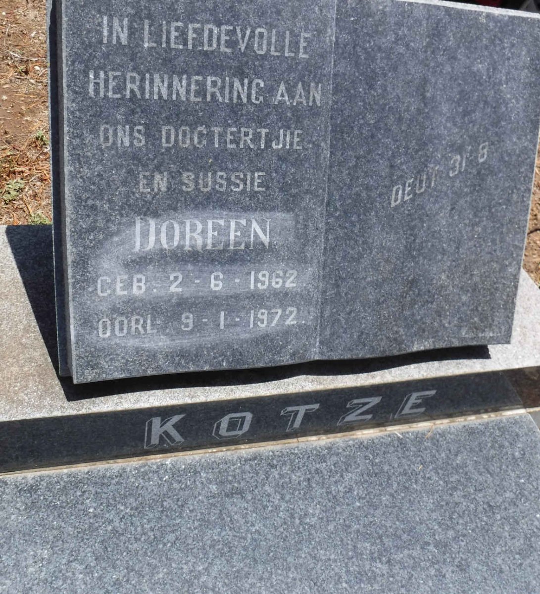 KOTZE Doreen 1962-1972