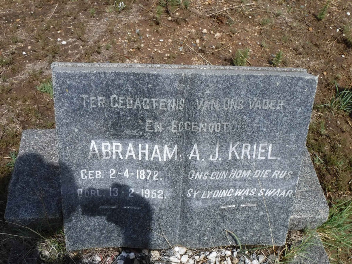 KRIEL Abraham A.J. 1872-1952