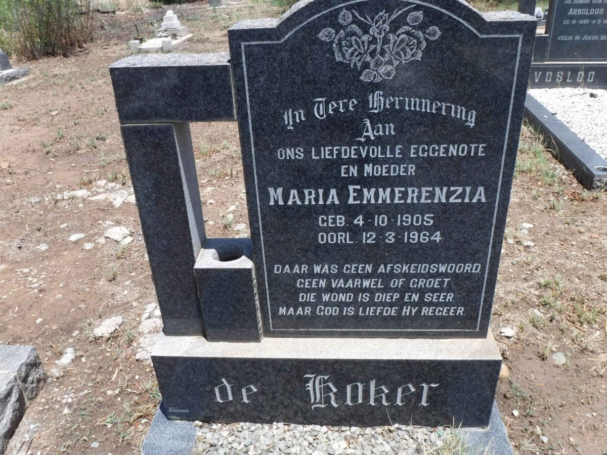 KOKER Maria Emmerenzia, de 1905-1964