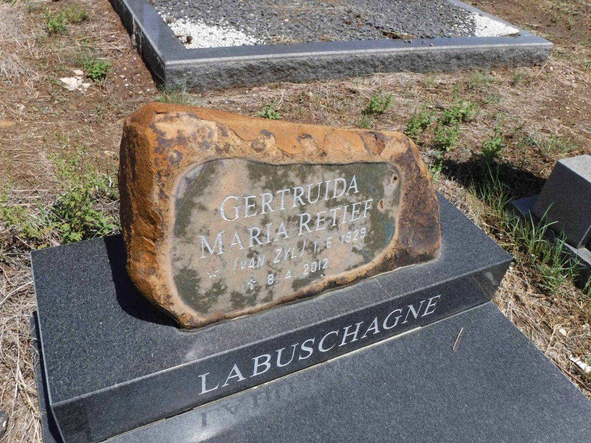 LABUSCHAGNE Gertruida Maria Retief nee VAN ZYL 192- 2012