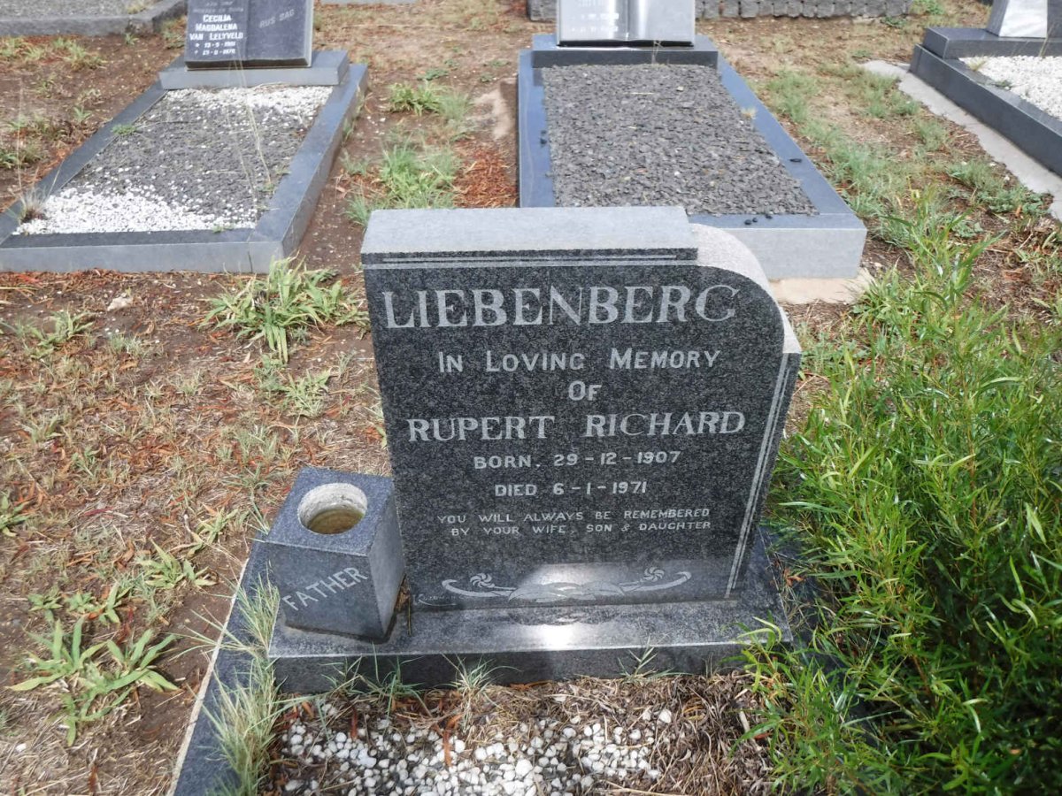 LIEBENBERG Rupert Richard 1907-1971