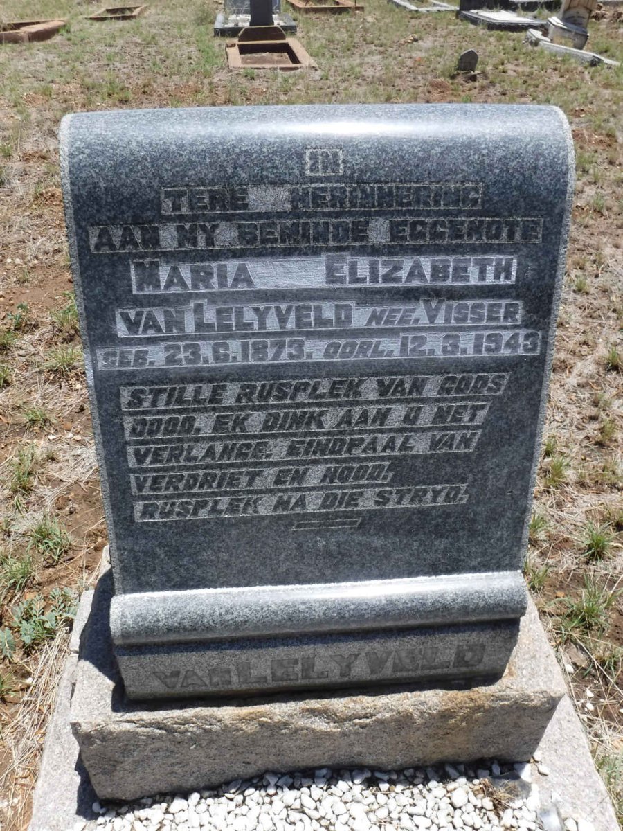 LELYVELD Maria Elizabeth, van nee VISSER 1873-1943