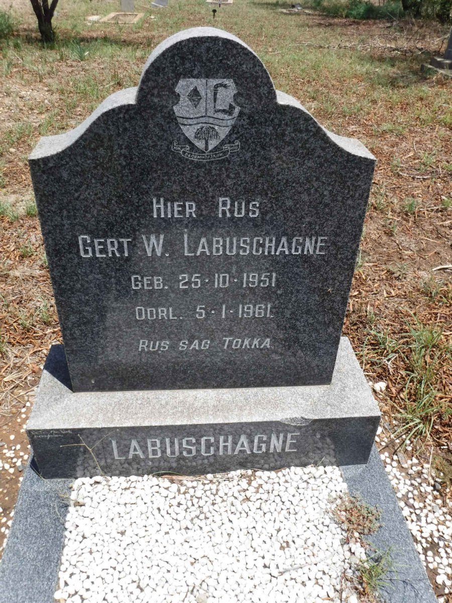 LABUSCHAGNE Gert W. 1951-1961