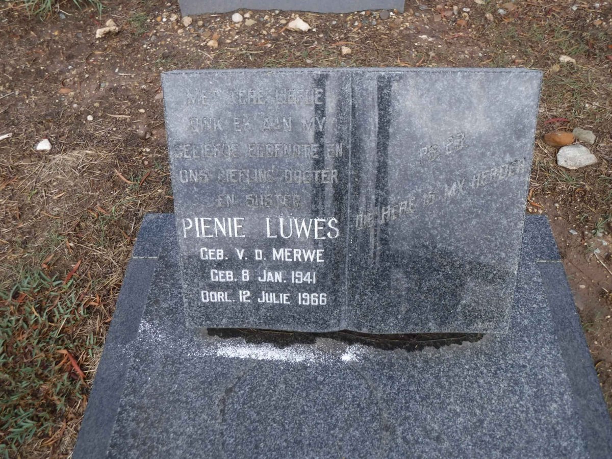 LUWES Pienie nee V.D. MERWE 1941-1966