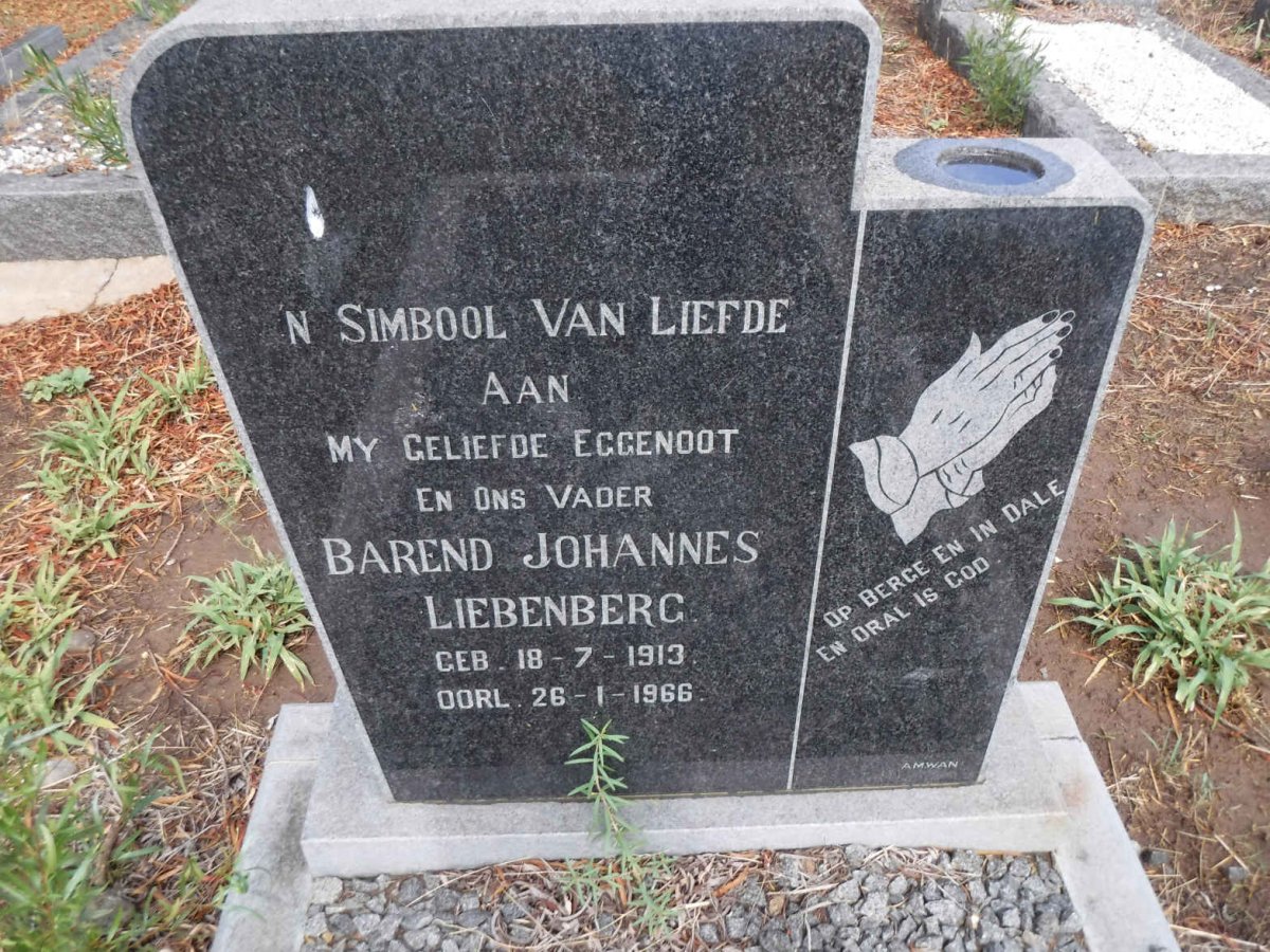 LIEBENBERG Barend Johannes 1913-1966