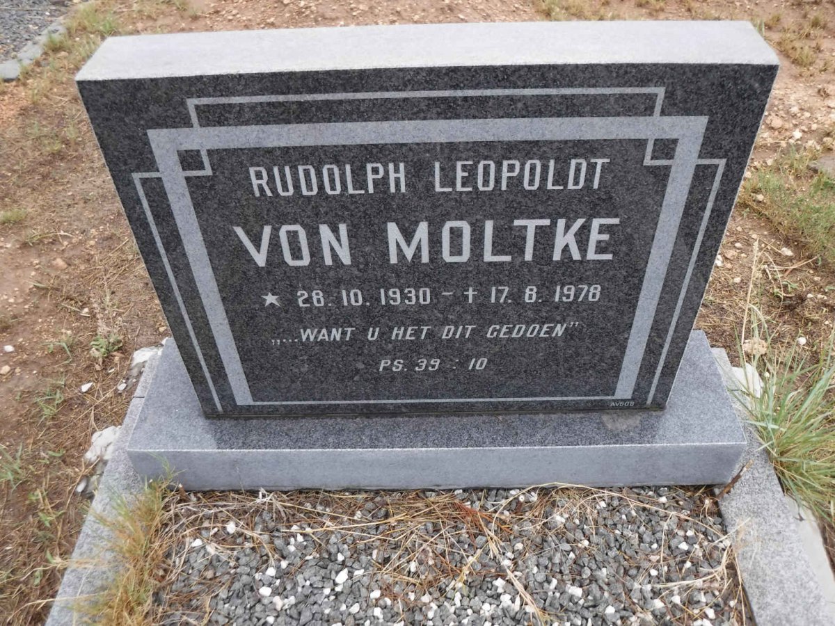 MOLTKE Rudolph Leopoldt, von 1930-1978