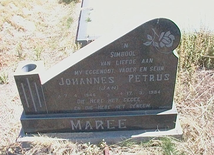 MAREE Johannes Petrus 1946-1984