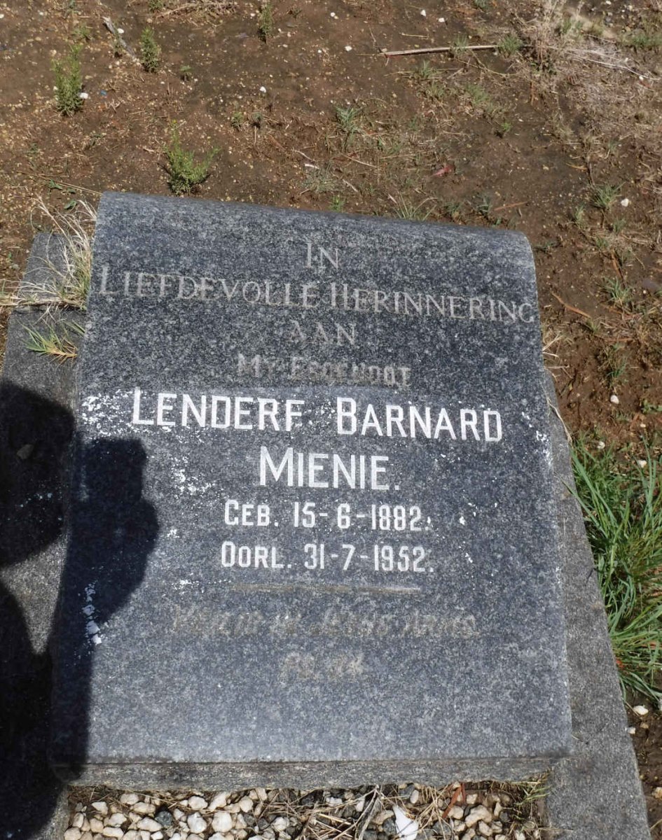MIENIE Lenderf Barnard 1882-1952