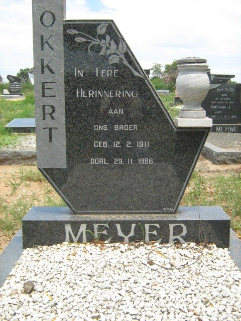 MEYER Okkert 1911-1986
