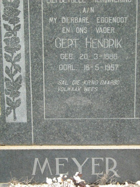 MEYER Gert Hendrik 1886-1957