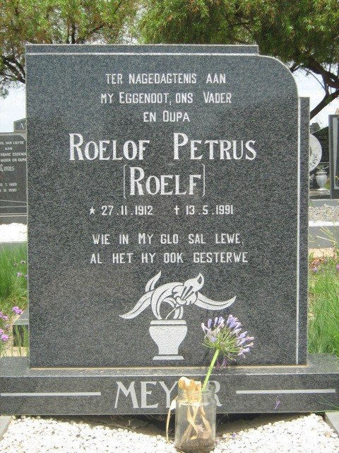 MEYER Roelof Petrus 1912-1991