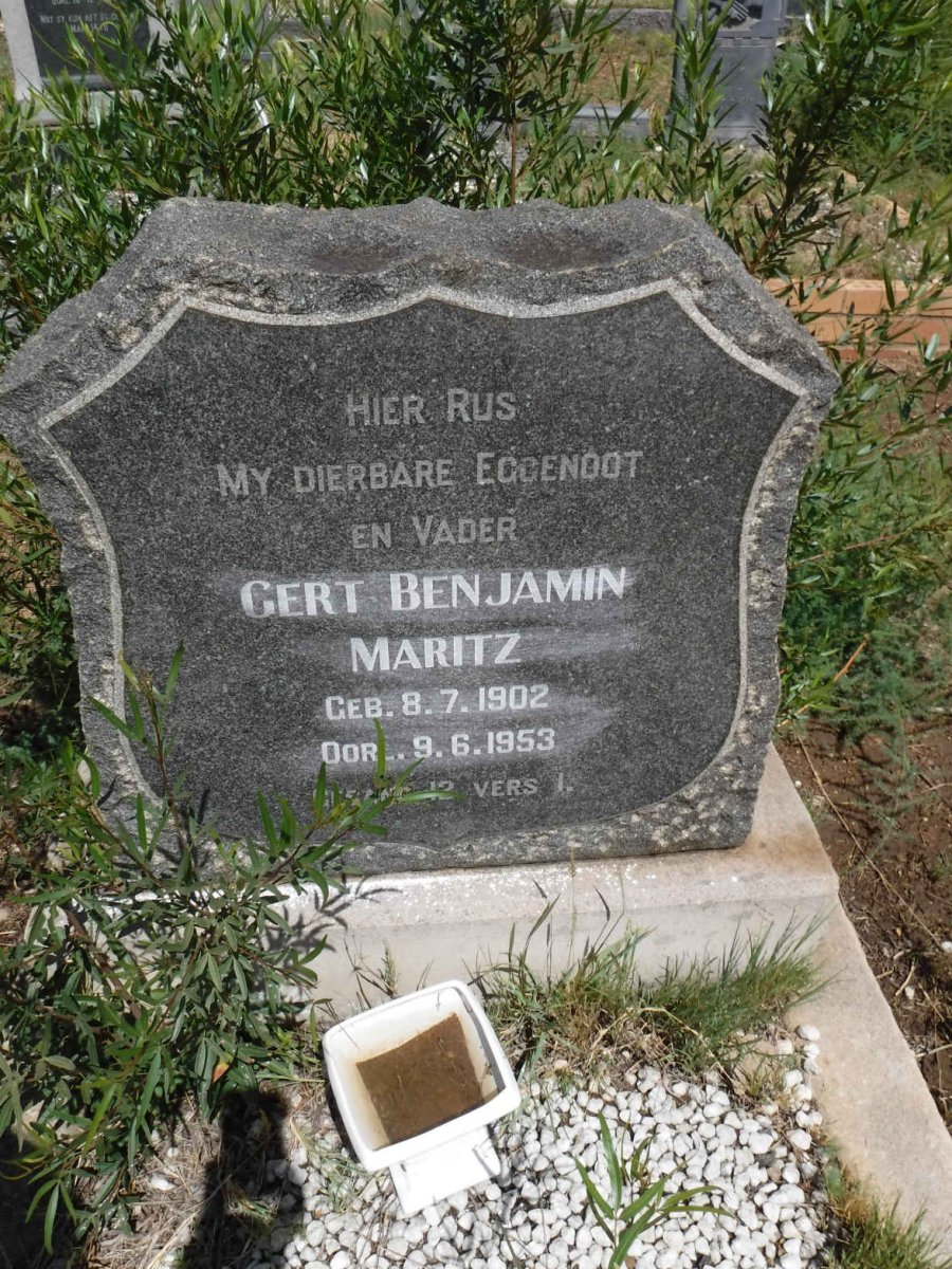 MARITZ Gert Benjamin 1902-1953