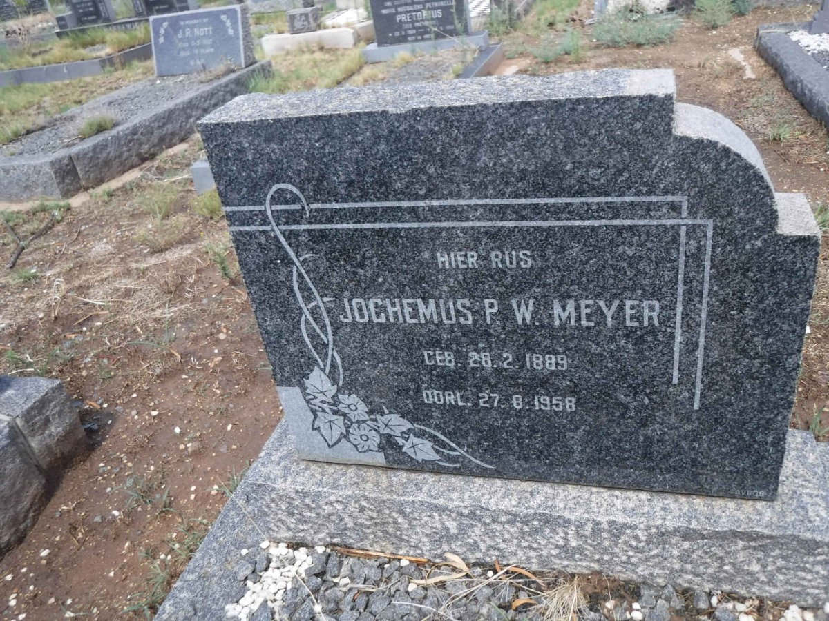MEYER Jochemus P.W. 1889-1958
